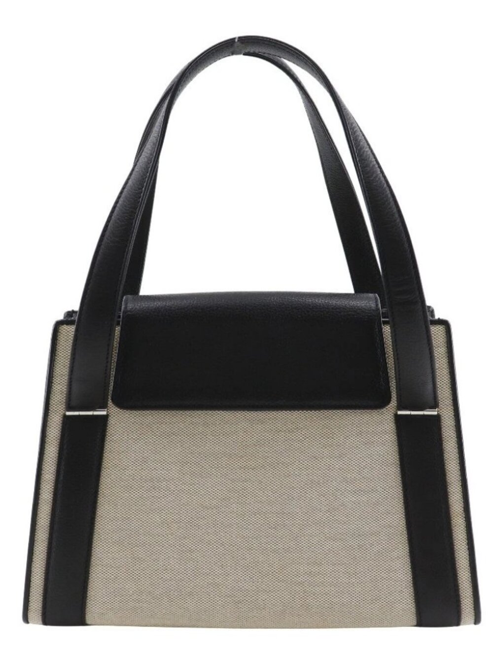 MORABITO By color Tote Bag Black / grey Calfskin/canvas Women